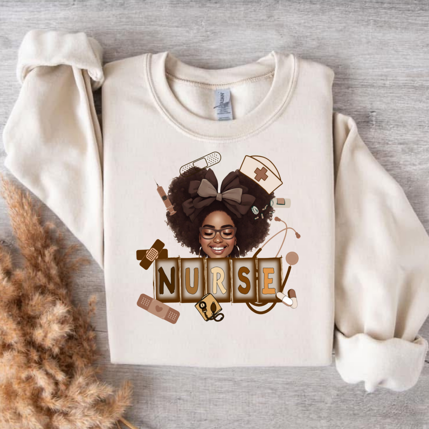 Brown Girl Crew Neck- Afro