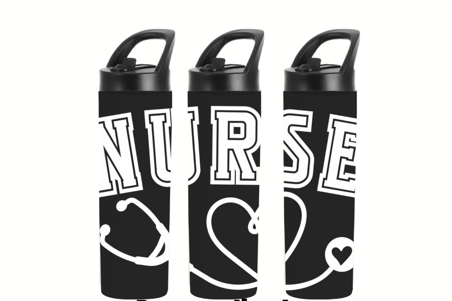 Varsity Nurse Tumbler black 2