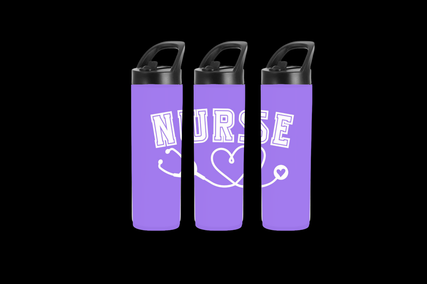 Varsity Nurse Tumbler- Purple