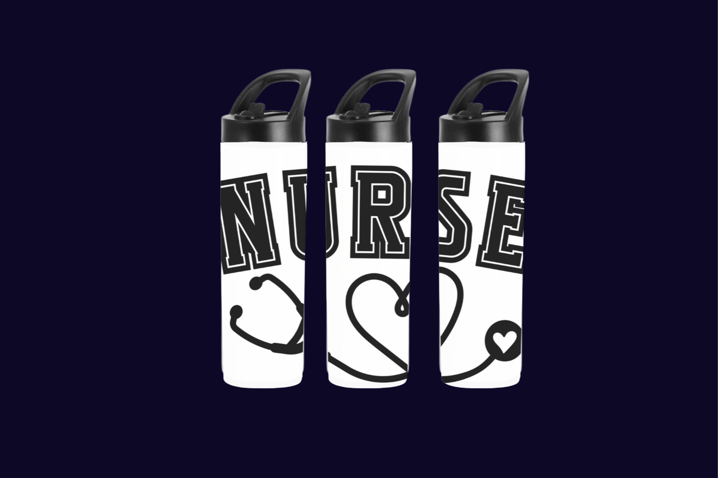 Varsity Nurse Tumbler-white2