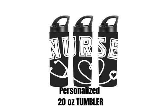 Varsity Nurse Tumbler black 2